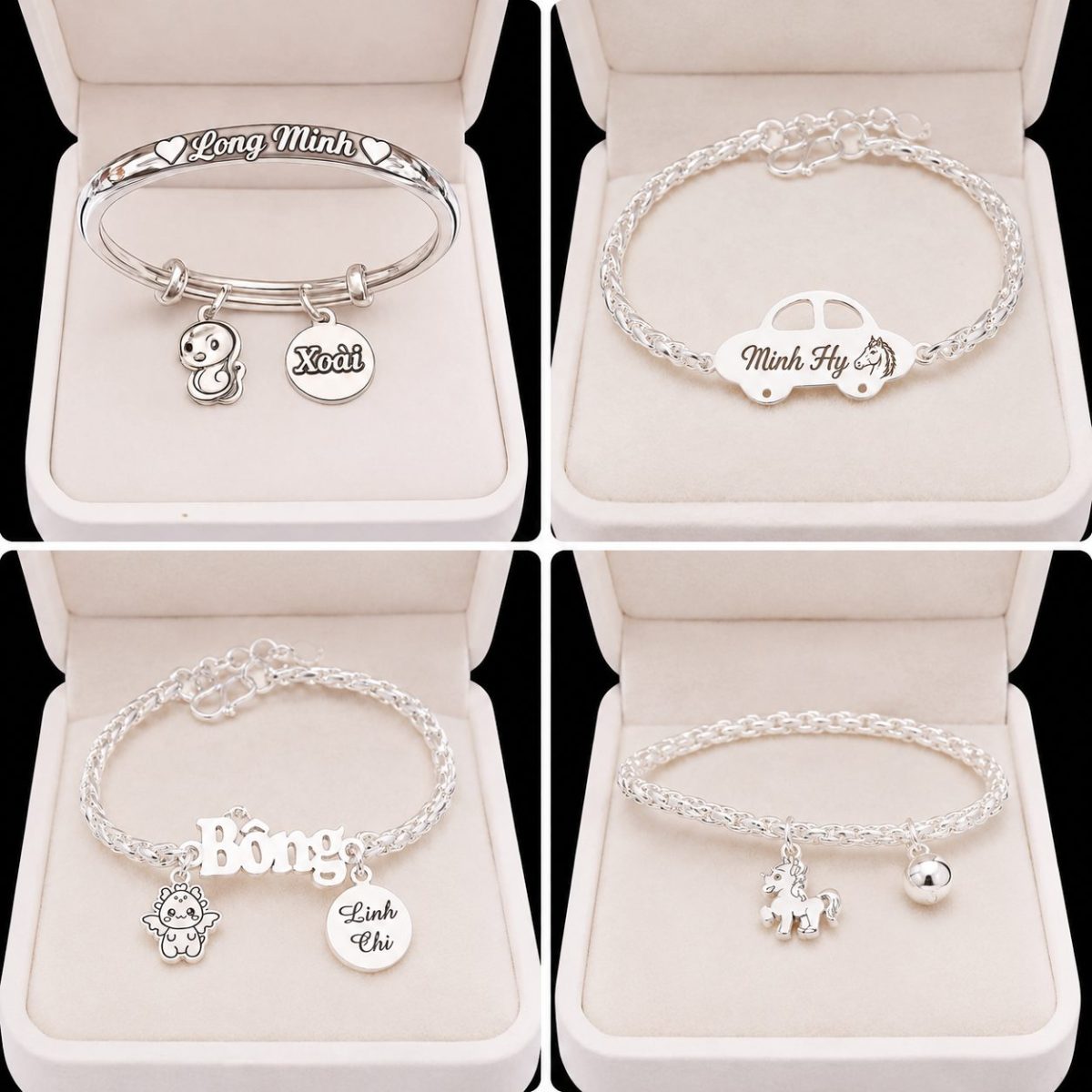 4 Mẫu Vòng Bạc Cho Bé Được Nhiều Bố Mẹ Lựa Chọn Tại Trang Sức Bạc Anh Mạnh