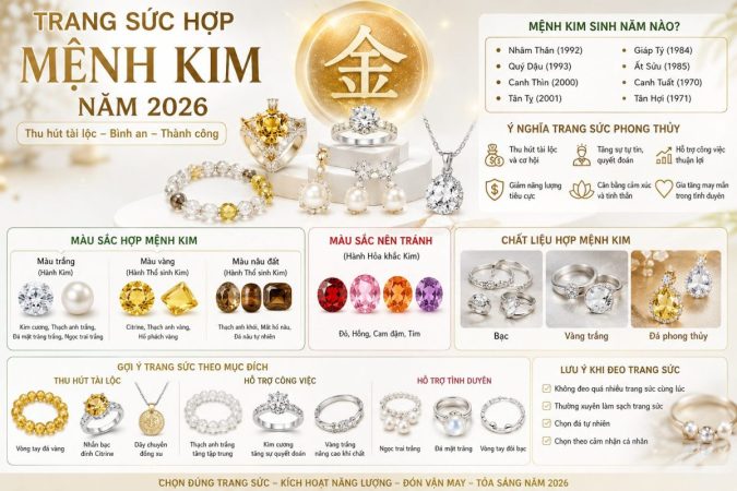 Trang Sức Hợp Mệnh Kim Năm 2026