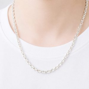 Dây Chuyền Bạc Nam Mắt Xích Bản To Sang Trọng