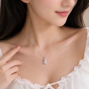 Dây chuyền bạc Labubu