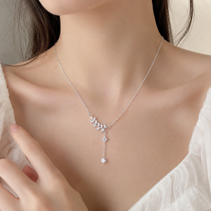 Dây chuyền bạc lá liễu