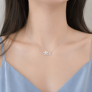 Dây chuyền bạc nữ bông hoa daisy