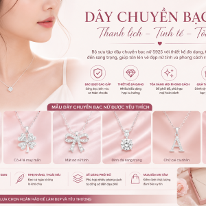 Dây chuyền bạc nữ