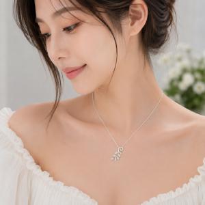 Dây chuyền bạc olive