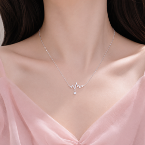 Dây chuyền nhịp tim treo đá