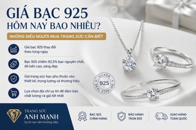 Giá Bạc 925 Hôm Nay Bao Nhiêu? Những Điều Người Mua Trang Sức Cần Biết