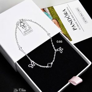 Lắc Chân Bạc Nữ Charm Bướm