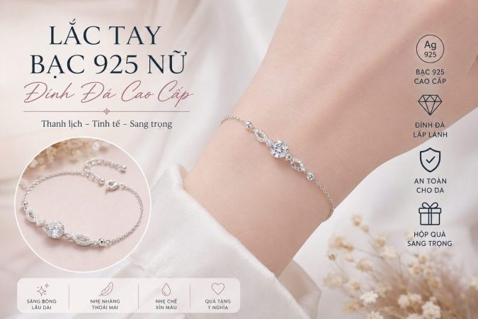 Lắc Tay Bạc 925 Nữ Có Bị Đen Không? Cách Giữ Trang Sức Luôn Sáng Đẹp