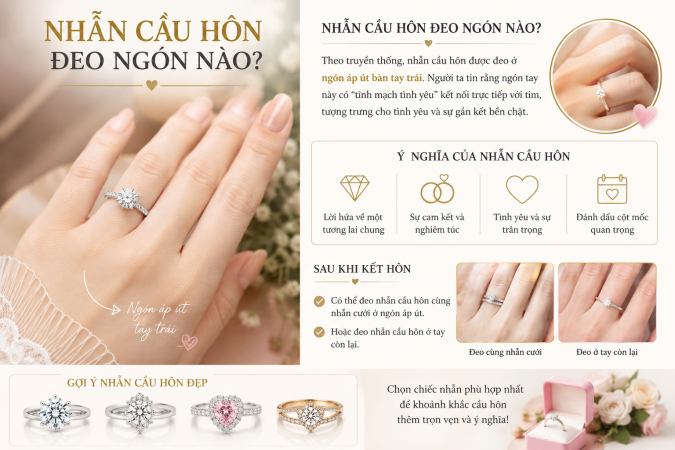 Nhẫn Cầu Hôn Đeo Ngón Nào?