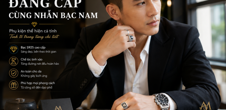Nhẫn bạc nam giá bao nhiêu