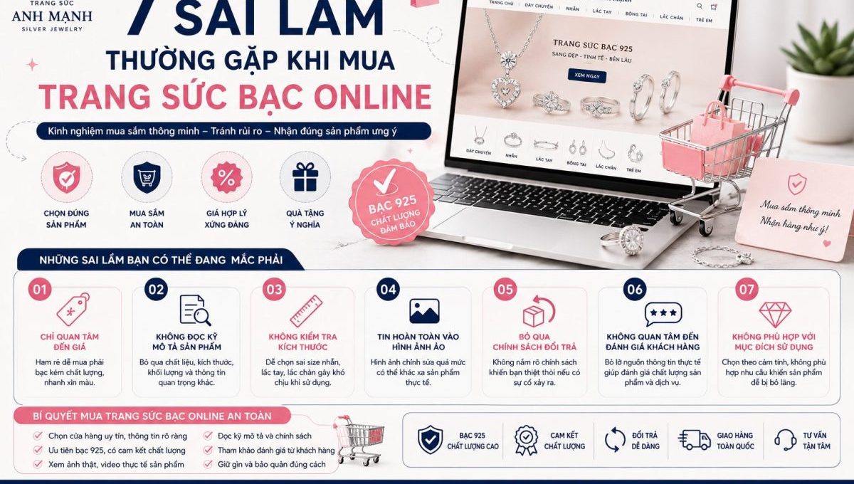 Nhung Sai Lam Thuong Gap Khi Mua Trang Suc Bac Online