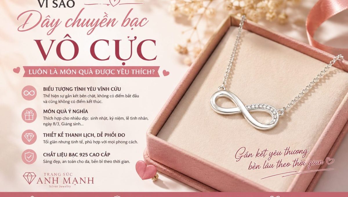 Vi sao day chuyen bac vo cuc luon la mon qua duoc yeu thich