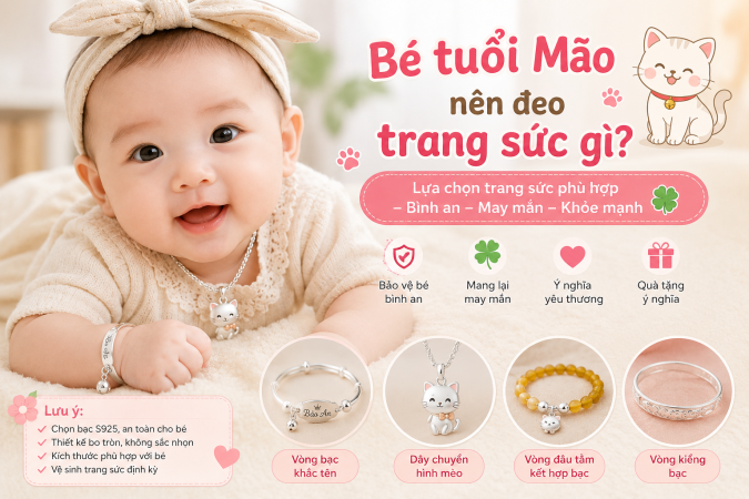 Bé tuổi Mão nên đeo trang sức gì
