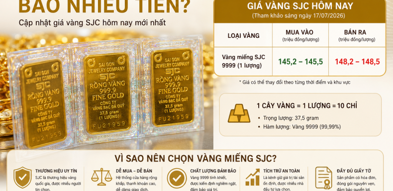 cây vàng sjc bao nhiêu tiền