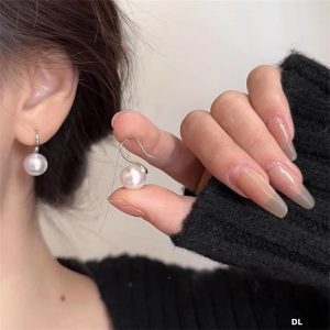 Bông tai bạc Ngọc Trai dạng móc câu