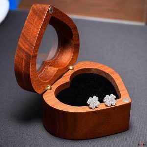 Bông tai cỏ lá đẹp đính đá