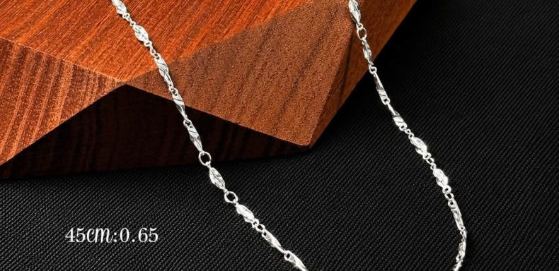 Dây Chuyền Bạc Mắt Xoắn Thanh Lịch