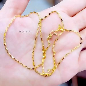 Dây Chuyền Vàng Nữ K Mắt Xích Cắt Kim Cương