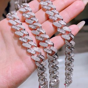 Dây chuyền bạc nam đính đá