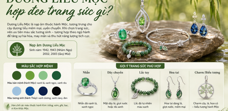 Dương Liễu Mộc hợp đeo trang sức gì