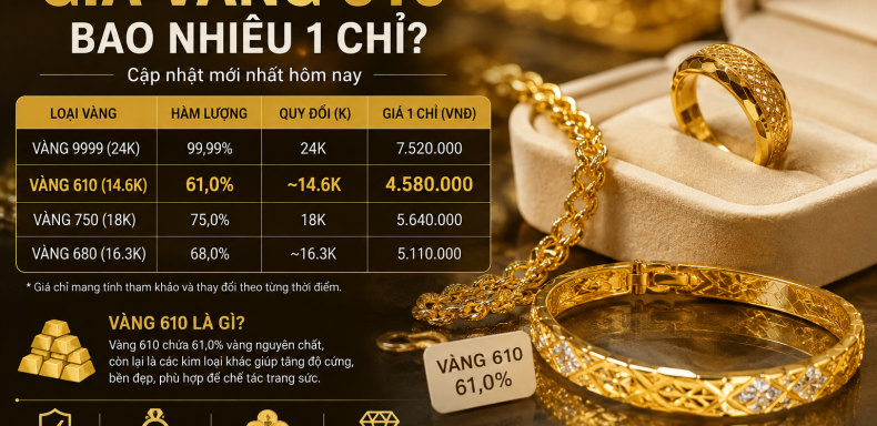 Giá vàng bao nhiêu chỉ