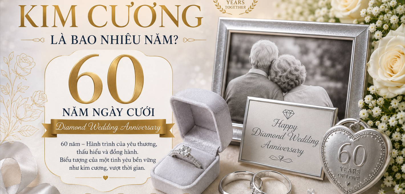 Hôn nhân kim cương là bao nhiêu năm