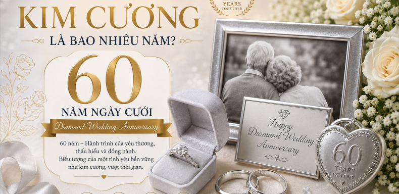 Hôn nhân kim cương là bao nhiêu năm