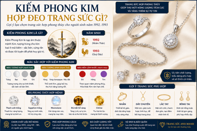 Kiếm Phong Kim hợp đeo trang sức gì?