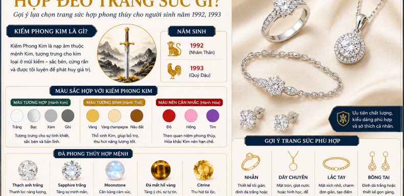 Kiếm Phong Kim hợp đeo trang sức gì