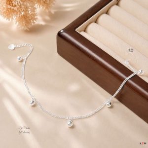 Lắc Chân Bạc Nữ Full Chuông S