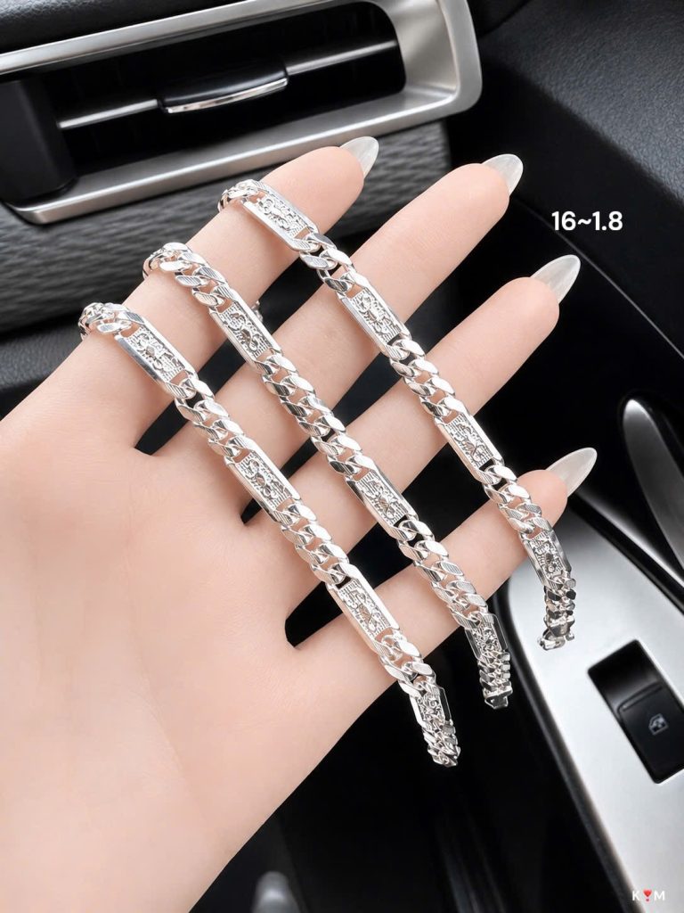 Lắc tay bạc nam mắt xích họa tiết bọ cạp S925 tại Trang Sức Anh Mạnh