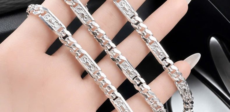 Lắc Tay Bạc Nam Mắt Xích Họa Tiết Bọ Cạp S Cao Cấp