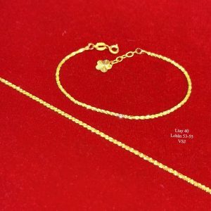 Lắc Tay Vàng K Xù Charm Hoa Mai
