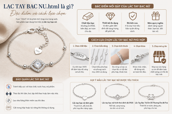 Lắc Tay Bạc Nữ Là Gì? Đặc Điểm Và Cách Chọn