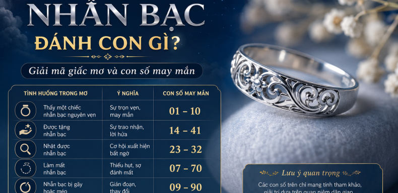 Nằm mơ thấy nhẫn bạc đánh con gì