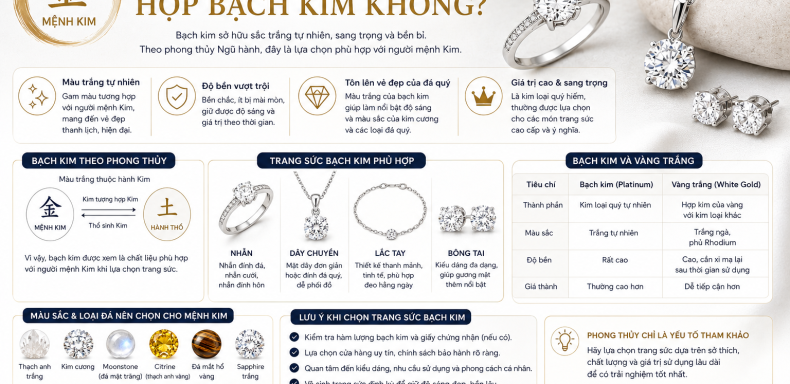 Người mệnh Kim hợp bạch kim không