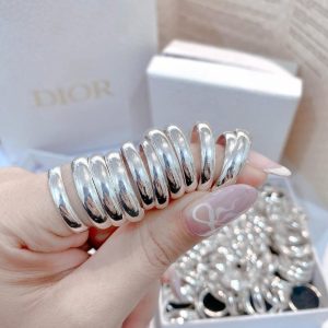 Nhẫn bạc tròn trơn chỉ