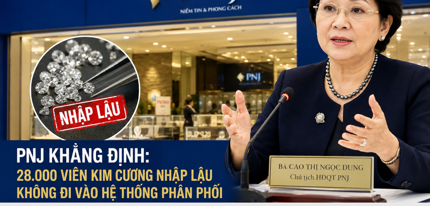 PNJ Khẳng Định Viên Kim Cương Nhập Lậu Không Đi Vào Hệ Thống Phân Phối