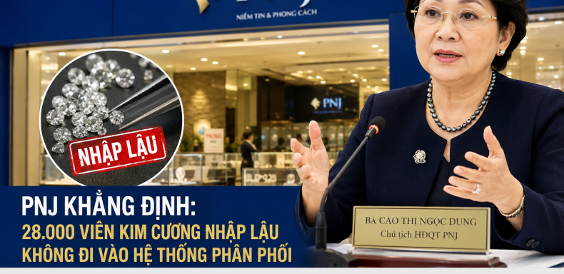 PNJ Khẳng Định Viên Kim Cương Nhập Lậu Không Đi Vào Hệ Thống Phân Phối