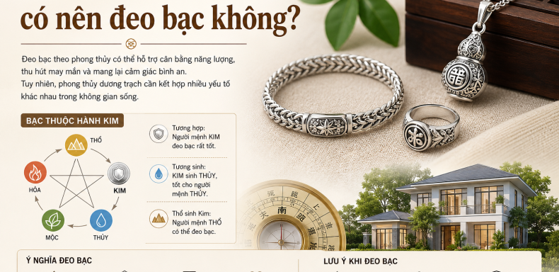 Phong thủy duong trach có nên đeo bạc không