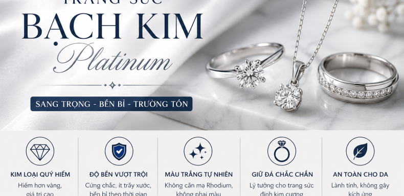 Trang Sức Bạch Kim Platinum Là Gì