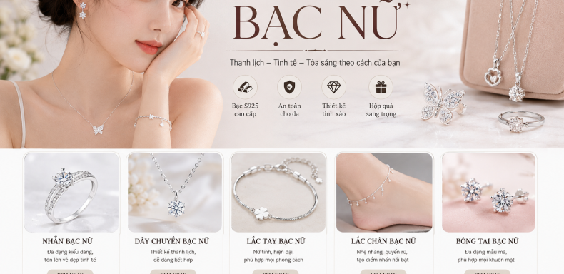 Trang sức bạc nữ