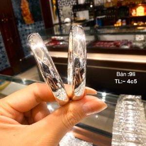 Vòng công nghệ bản rỗng bằng bạc