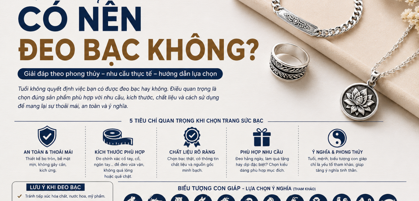 Xem tuổi có nên đeo bạc không