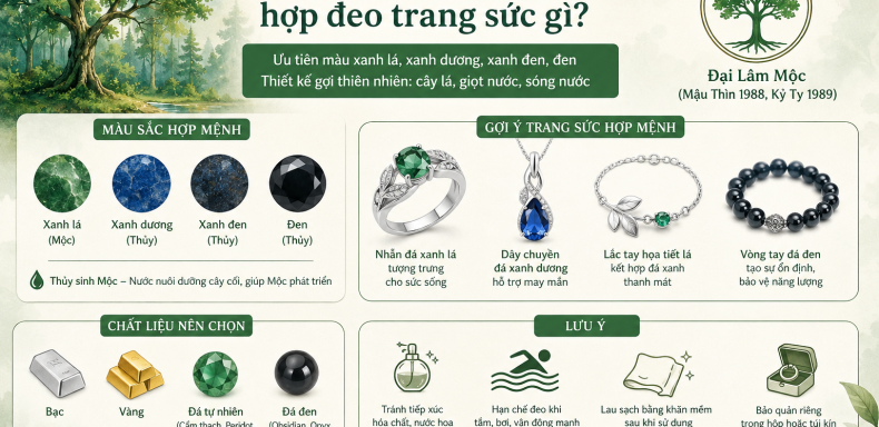 đại Lâm Mộc hợp đeo trang sức gì