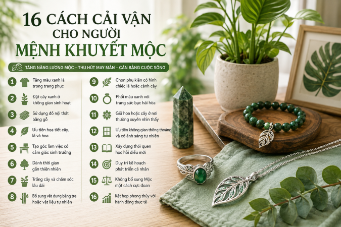 16 Cách Cải Vận Cho Người Mệnh Khuyết Mộc