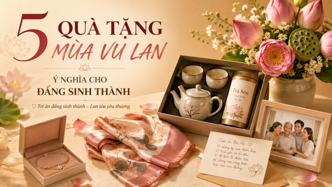 5 QUÀ TẶNG MÙA VU LAN Ý NGHĨA CHO ĐẤNG SINH THÀNH