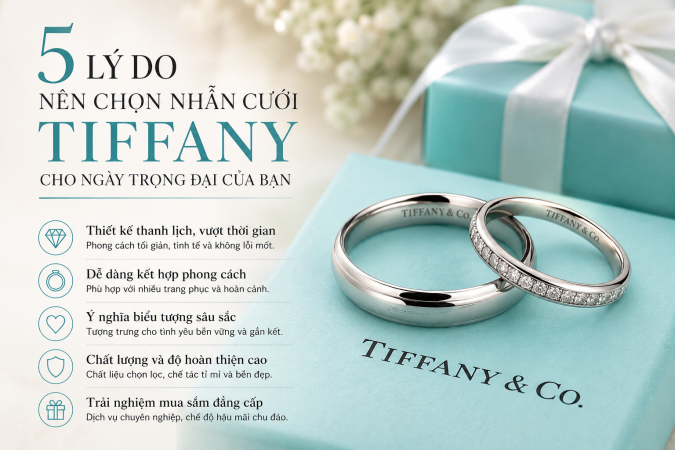 5 lý do nên chọn nhẫn cưới tiffany cho ngày trọng đại của bạn