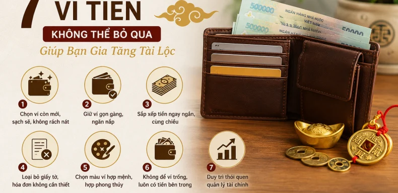 Mẹo Phong Thủy Ví Tiền Không Thể Bỏ Qua Giúp Bạn Gia Tăng Tài Lộc
