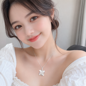 Dây chuyền bạc nữ chong chóng tình yêu